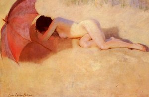 Nude under an Umbrella